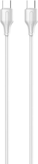 Ldnio LC122-C USB 2.0 Kabel USB-C männlich - USB-C 65W PD Weiß 2m