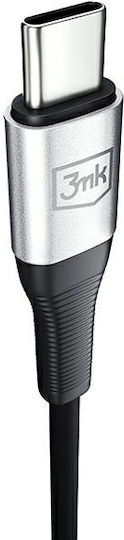 3MK Regular USB 2.0 Cablu USB-C bărbătesc - 3,5 mm male Negru 1m