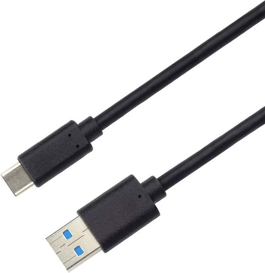 PremiumCord USB 2.0 Cable USB-C male - USB-A 60W PD Μαύρο 2m KU31CK2BK