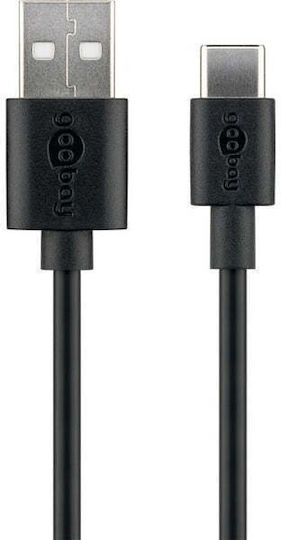 Goobay USB 2.0 Cable USB-C Male - USB-A 15W Black 1m
