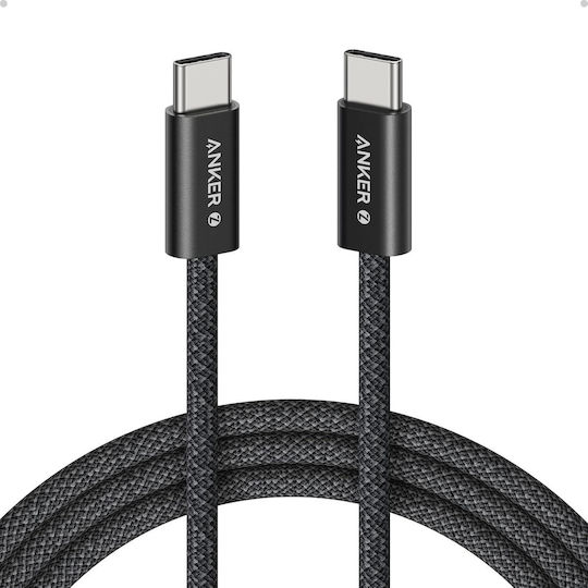 Anker Zolo USB 2.0 Cable USB-C male - USB-C 240W Μαύρο 1m A8060H11