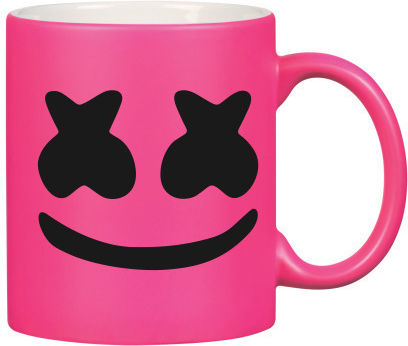 Marshmello DJ Tasse Pink Neon