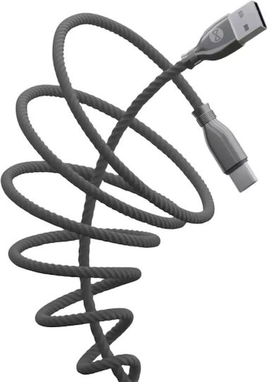 Forever Tornado USB 2.0 Cable USB-C male - USB-A Μαύρο 1m