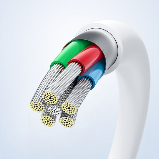 Samsung Редовна USB 2.0 Кабел USB-C мъжки - USB-C мъжки 100W Бял 1.8м (EP-DX510JWEGEU)