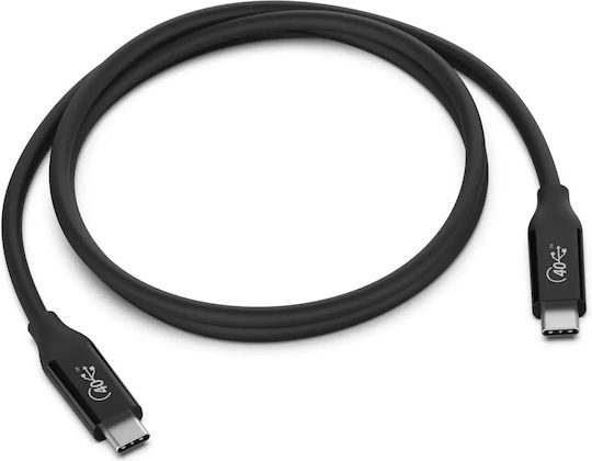 Belkin Connect USB 4 Video Cable USB-C male - USB-C 100W PD Μαύρο 0.8m INZ001BT0.8MBK