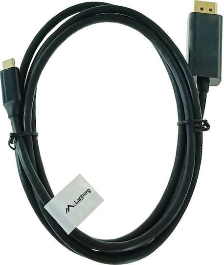 Lanberg USB 3.2 Video Cable USB-C Male - DisplayPort Black 1.8m CA-CMDP-10CU-0018-BK
