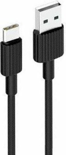 XO NB-156 USB 2.0 Cable USB-C Male - USB-A Black 1m