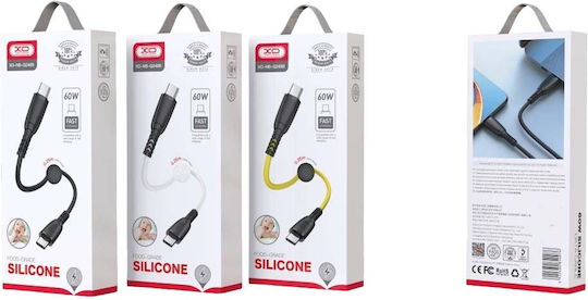 XO NB-Q248B USB 2.0 Cable USB-C Male - USB-C 60W PD Black 0.25m 16.005.0253