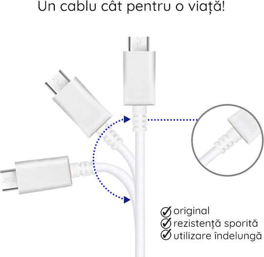 Samsung USB 2.0 USB-C Male - USB-C 60W PD White 1.8m Bulk Cable
