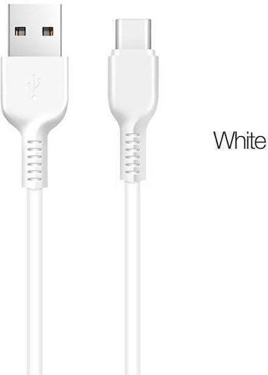 Hoco X20 Flash USB 2.0 Cable USB-C male - USB-A 18W Λευκό 1m HC-X20-TW-1M