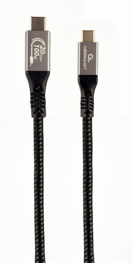 Cablexpert USB 3.2 Video Cable USB-C male - USB-C 100W PD Μαύρο 1.5m CCBP-USB3-CMCM100-1.5M