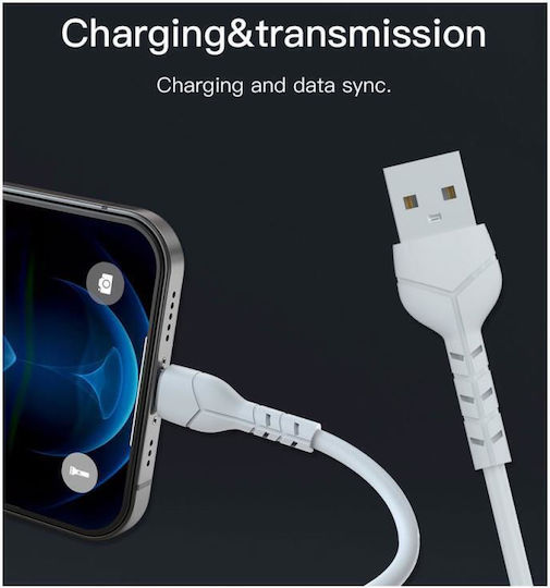 Devia Kintone USB 2.0 Kabel USB Typ-C männlich - USB-A Weiß 1m DVCB-351136