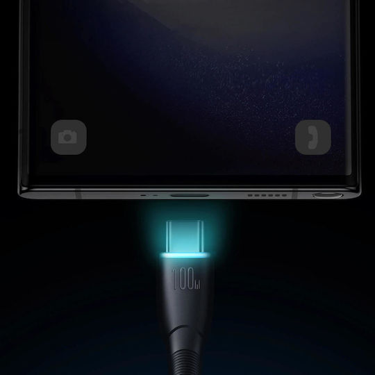 Joyroom Starry Series Cablu USB 2.0 Braided USB-C Masculin - USB-A 100W PD Negru 1m SA32-AC6