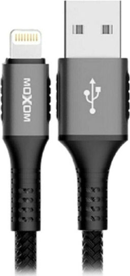 Moxom MX-CB43 Braided USB 2.0 Cable USB-C male - USB-A Black 3m