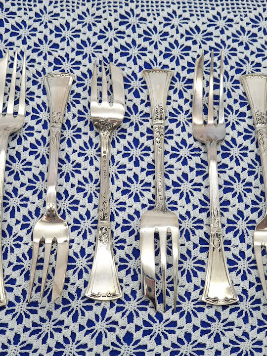 Set de Furculițe Inoxidabile Argintiu 15cm 6buc