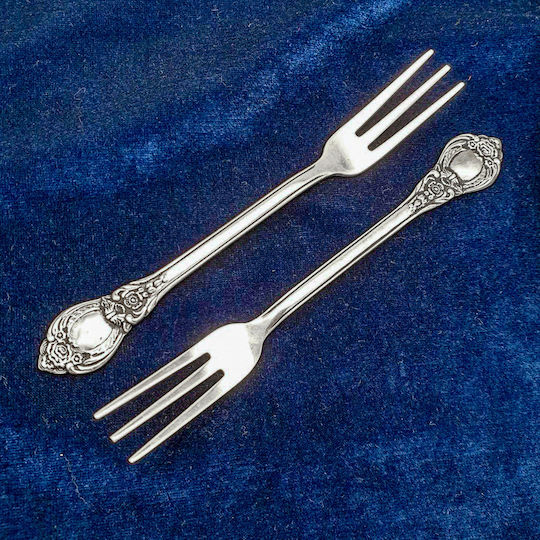 Silberne Gabeln 6Stück M14,5cm Pir00021
