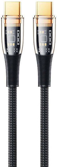 Remax RC-C062 C-C USB 2.0 Cable USB-C male - USB-C 100W PD Μαύρο 1.2m
