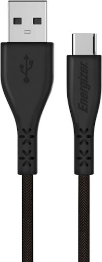 Energizer USB 2.0 Cable USB-C male - USB-C Μαύρο 1.2m C611CGBK