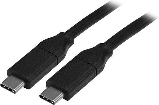 StarTech USB 2.0 Cable USB-C male - USB-C 100W PD Μαύρο 4m USB2C5C4M