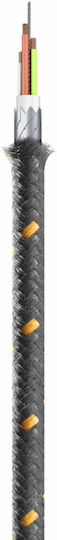 Cellular Line Tetraforce Cablu USB 2.0 Braided USB-C Masculin - USB-A Negru 2m TETRACABTYC2MK