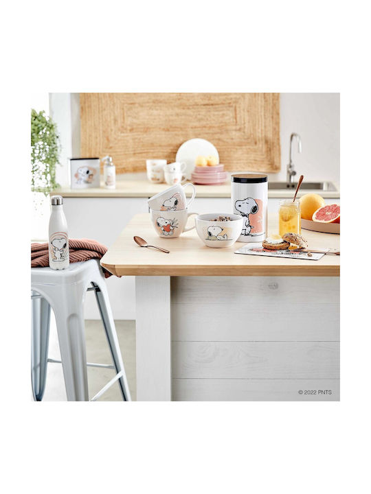 Peanuts Breakfast Plate Snoopy Bus Multicolour Melamine Laminate Length 23.3 X Width 14.3 X Height 0.2 Cm