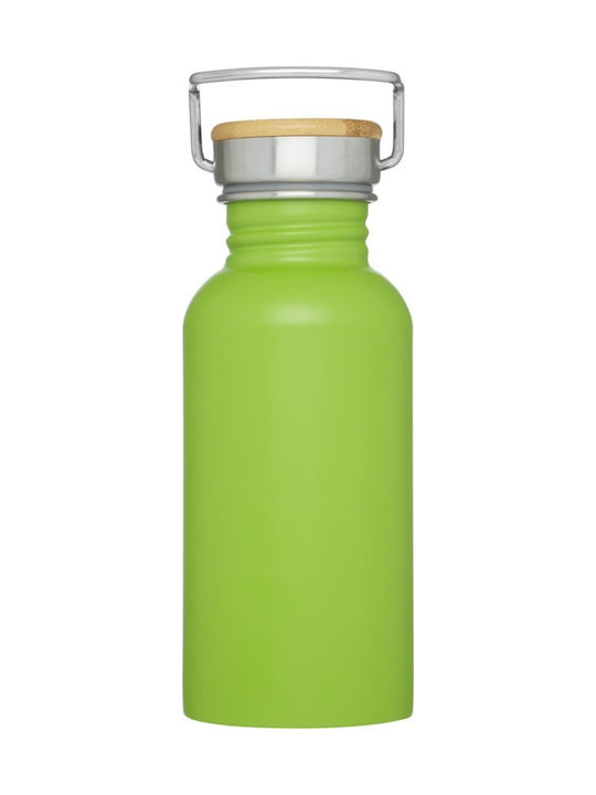 Μπουκαλι Thor 550 Ml Sport Bottle Πρασινο Ανοξείδωτο Ατσάλι Ξύλο Μπαμπού