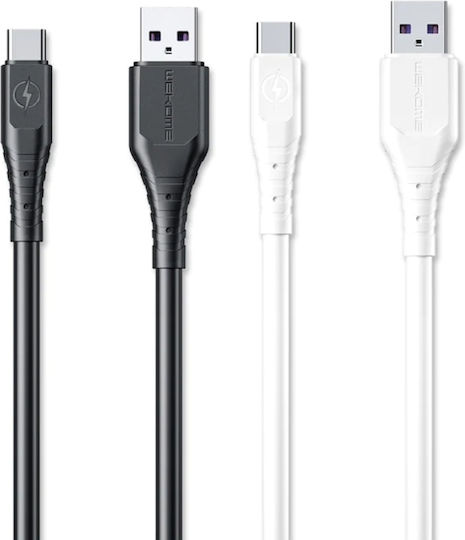 WK WDC-152 USB 2.0 Cable USB-C male - USB-A 30W Λευκό 2m 250698