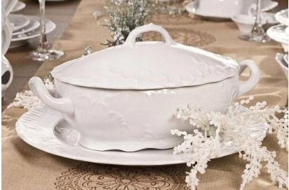 Bol pentru Supa din Porțelan "rococo Alb" 2700ml