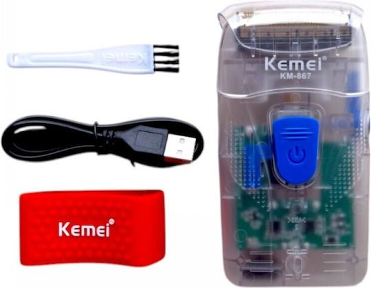 Kemei KM-867 Foil Ξυριστική Μηχανή Προσώπου Επαναφορτιζόμενη