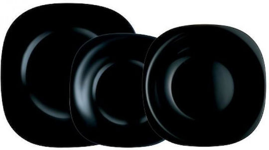 Luminarc Dinnerware Set Porcelain Black 21pcs