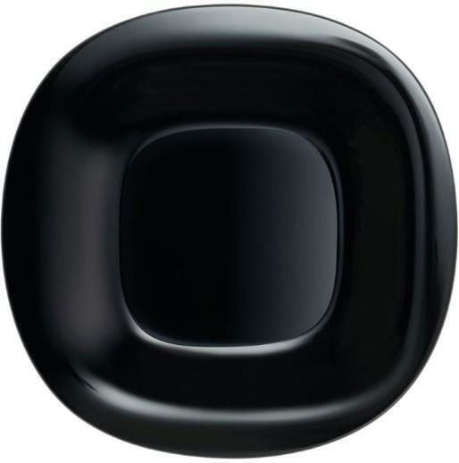 Carine Black Luminarc 21-Piece Opaline Dinnerware Set
