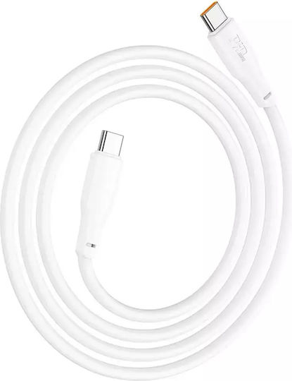 Hoco USB 2.0 Kabel USB-C Männlich - USB-C 100W PD Weiß 2m X93