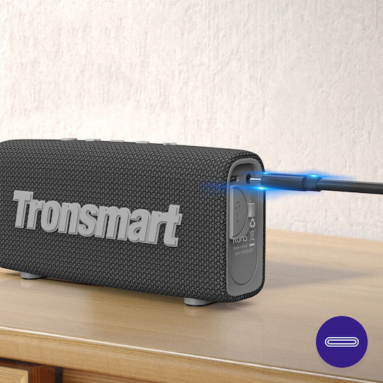 Tronsmart Trip Водоустойчиво Bluetooth високоговорител 10W с живот на батерията до 20 часа Черен