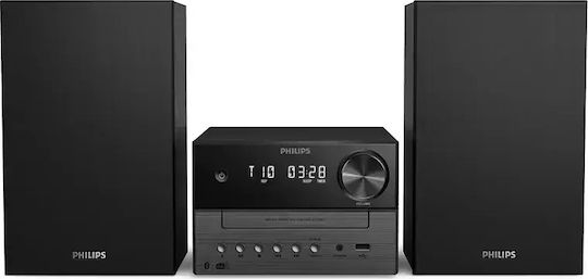 Philips Ηχοσύστημα 2.0 TAM3505M2 TAM3505M2/12 18W με CD / Digital Media Player, WiFi και Bluetooth Μαύρο