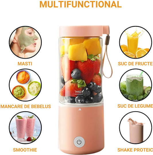 Easy Mix Mixer mit Tritan Kanäta 420 ml Rosa