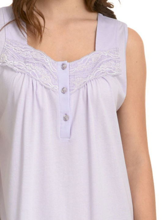 Primavera Sommer Damen Nachthemd Lilac