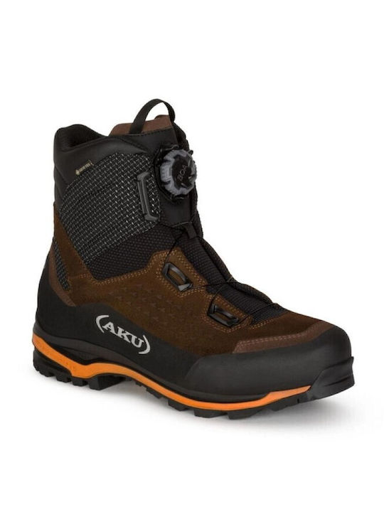 Aku Bărbați Bocanci de Drumeție Impermeabil cu Membrană Gore-Tex Maro