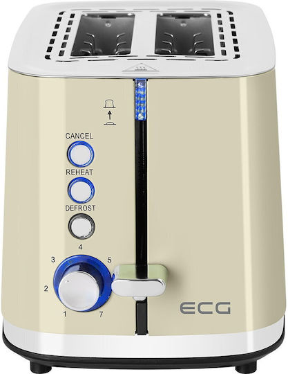 ECG Prăjitor de pâine 2 sloturi 925W Gri