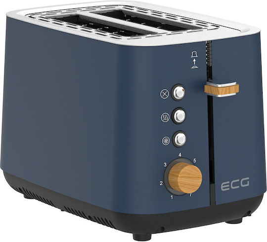 ECG Тостер Двуместна 925W Сив