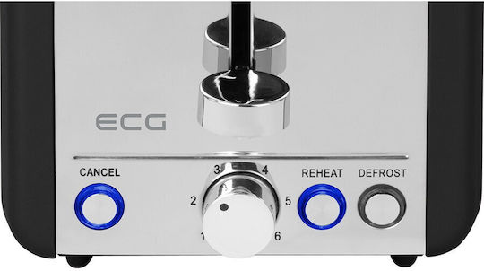 ECG Φρυγανιέρα 2 Θέσεων 925W Μαύρη