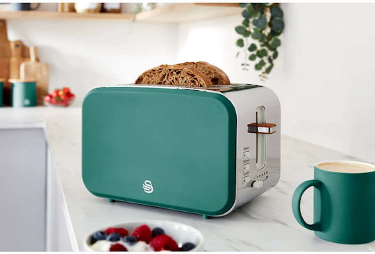 Swan Toaster 2 Schlitze 900W Grün