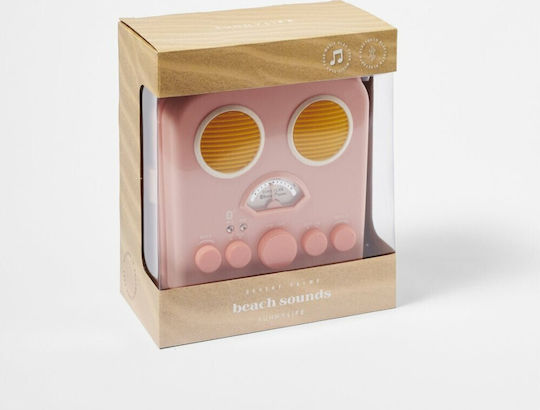 Sunnylife Beach Sounds Bluetooth Speaker with Battery Life up to 6 hours Candy Pink