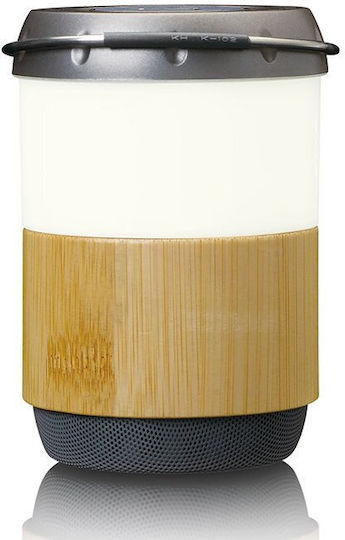 Lenco BTL-030BA Ηχείο Bluetooth 3W με Διάρκεια Μπαταρίας έως 40 ώρες Bamboo-White