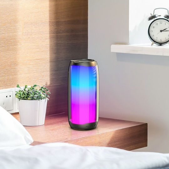 Hoco Pulsating Ηχείο Bluetooth 10W με Ραδιόφωνο και Διάρκεια Μπαταρίας έως 4 ώρες Μαύρο