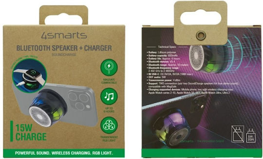 4Smarts Soundcharge Ηχείο Bluetooth 15W με Διάρκεια Μπαταρίας έως 6 ώρες Μαύρο
