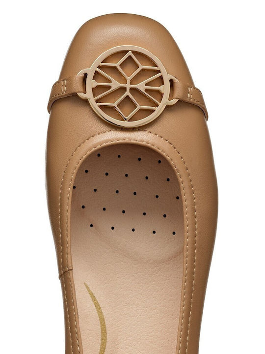 Anatomic Leather Ballerinas Annytah B Tabac Brown
