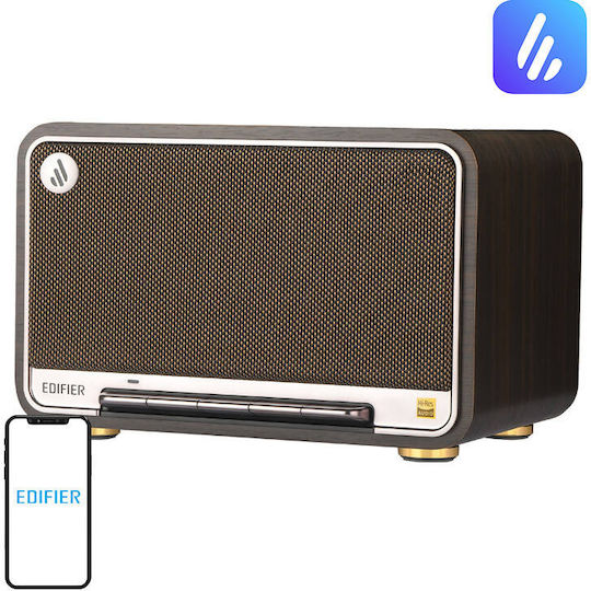 Edifier D32 Bluetooth Speaker 60W with Battery Life up to 12 hours Black Walnut
