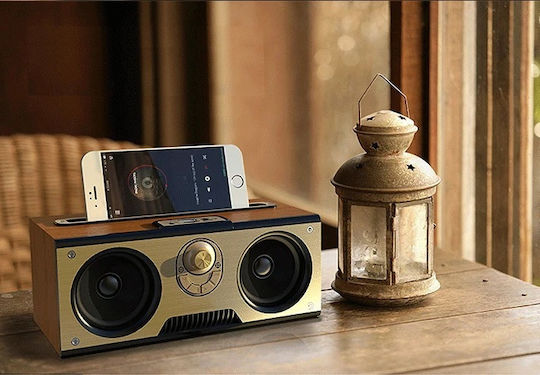 Kimiso KM-7 Ηχείο Bluetooth 10W με Ραδιόφωνο και Διάρκεια Μπαταρίας έως 3 ώρες Brown
