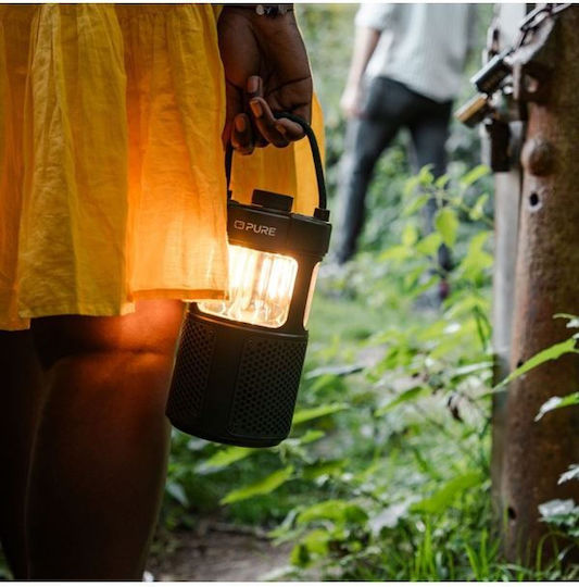 Pure Woodland Glow Ηχείο Bluetooth 20W με Διάρκεια Μπαταρίας έως 14 ώρες Μαύρο
