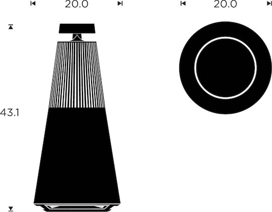 Bang & Olufsen Beosound 2 3rd Gen Ηχείο Bluetooth 60W με Ραδιόφωνο Μαύρο